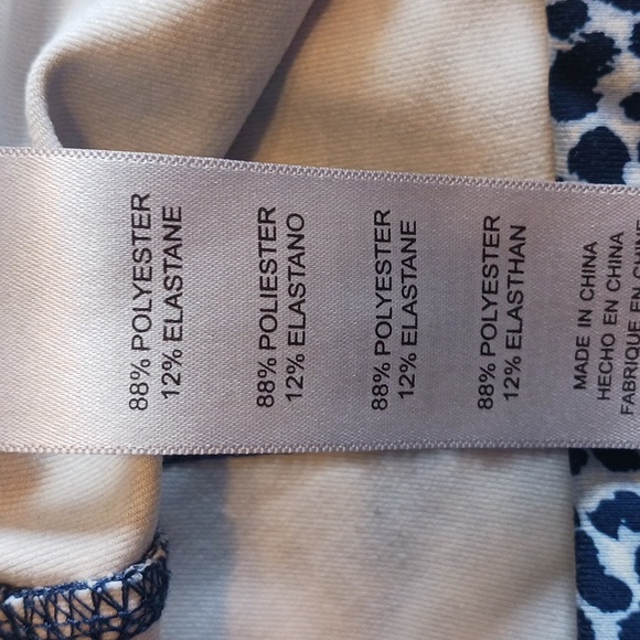 Blue Leppard Print Capri Active Pants - Picture 5 of 5